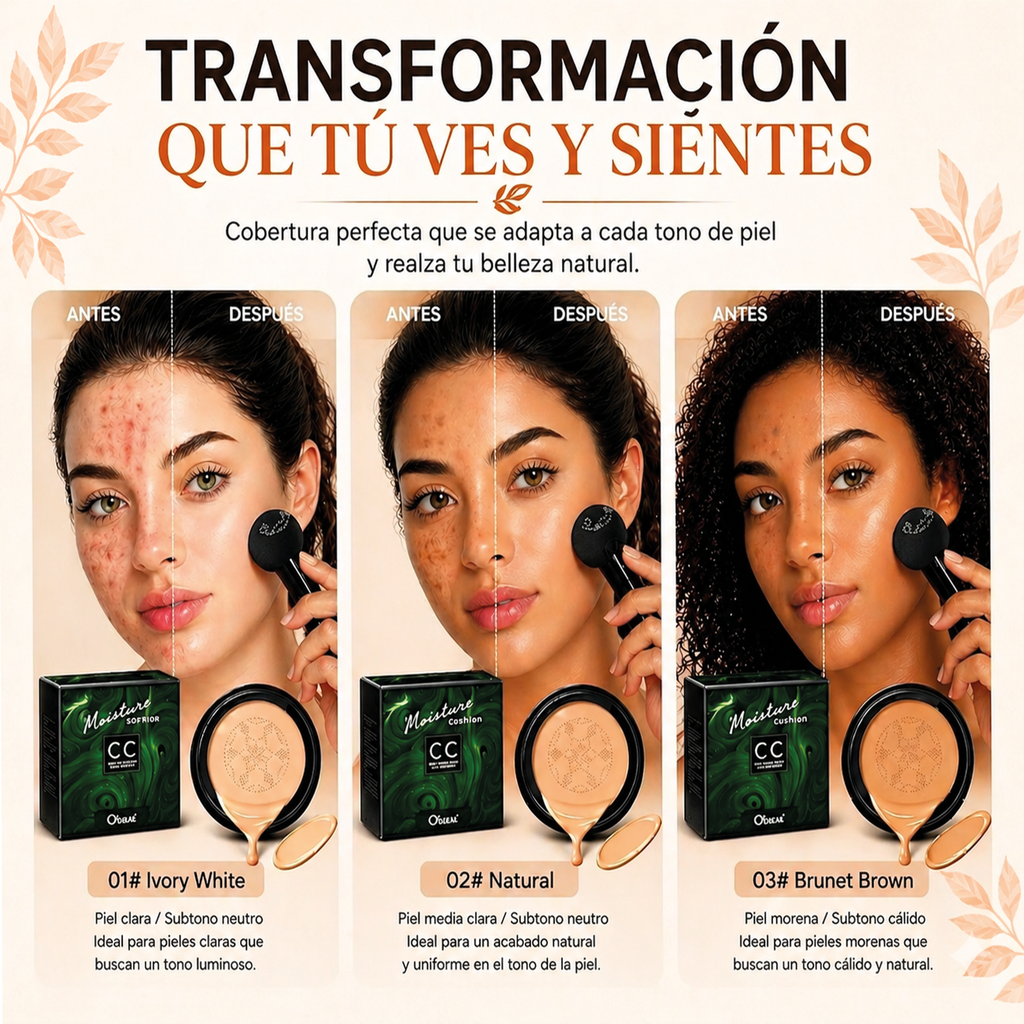 🔥 OFERTA HOY — BASE COREANA EFECTO PORCELANA SPF50