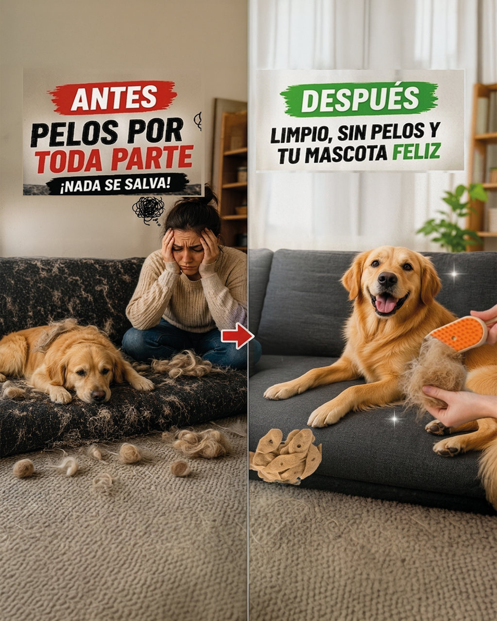 🔥¡Oferta limitada! Adiós al pelo por toda tu casa en segundos!
